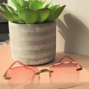 Pink and Gold Sunglasses
